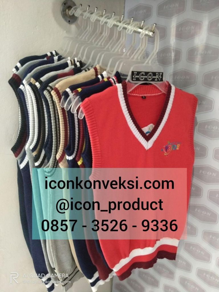 konveksi vest rajut